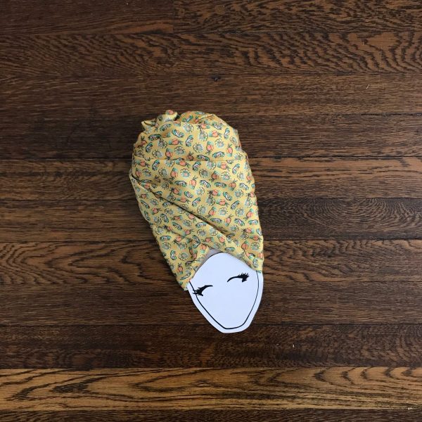 Product Image for  Bakes & Saltfish Yellow Silk Lined Head Wrap