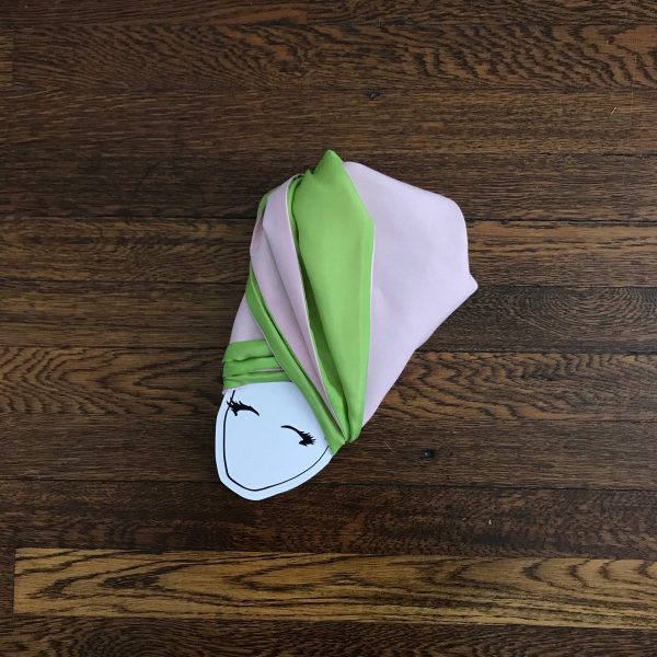 Product Image for  Pink & Green Silk Lined Head Wrap