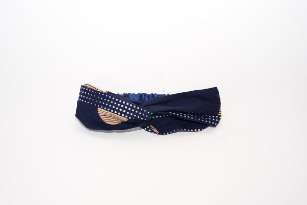 Product Image for  Navy African Print Knotted Head Band