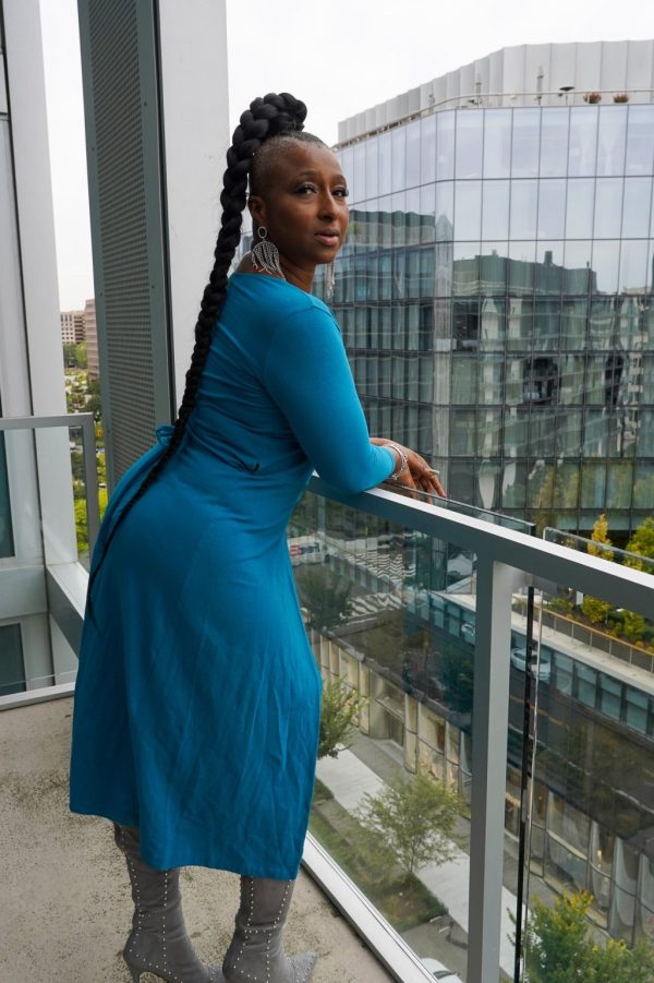 Product Image for  Women’s Blue Midi Wrap Dress