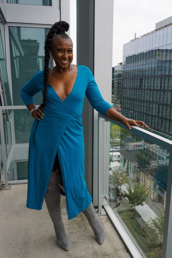Product Image for  Women’s Blue Midi Wrap Dress