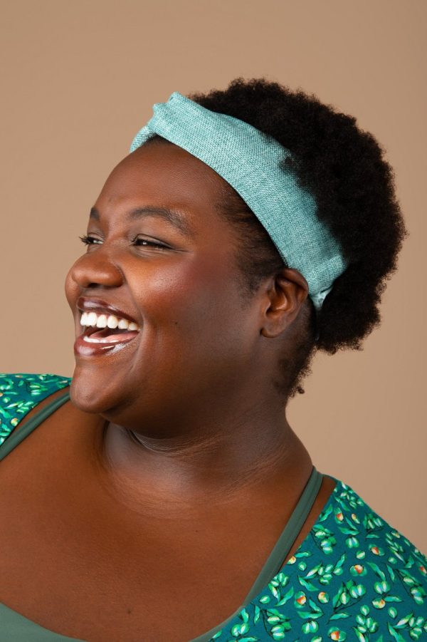 Product Image for  Light Blue Linen Knotted Head Band