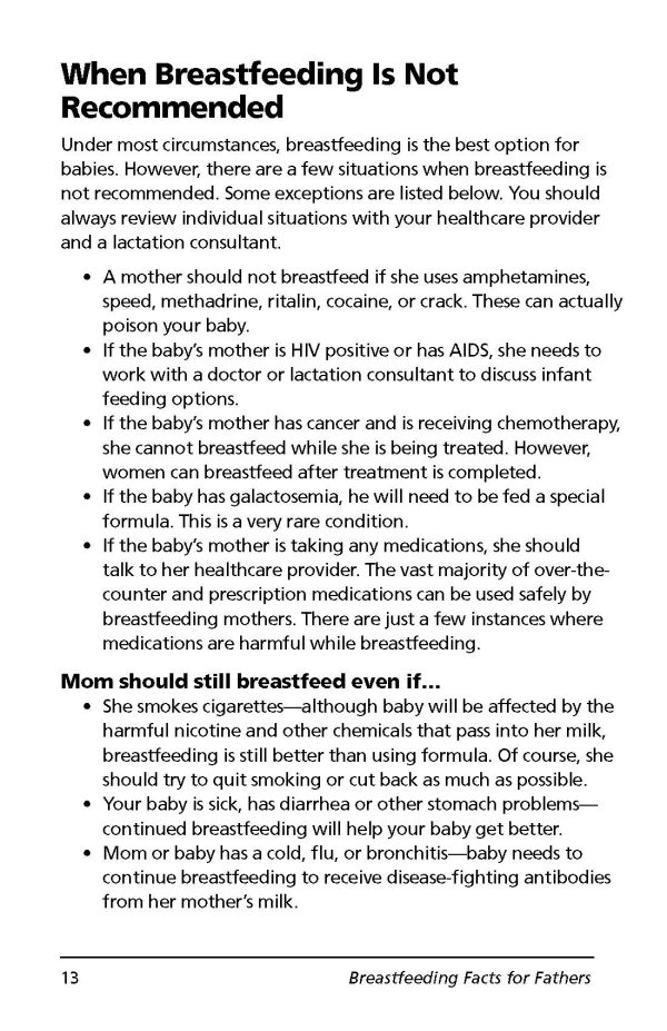 Product Image for  Breastfeeding Facts for Fathers (Abridged)