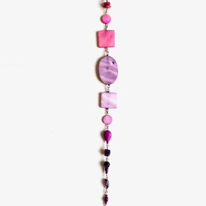 Product Image for  hug me tightly purple & pink mother of pearl tata tickler & hoop earrings