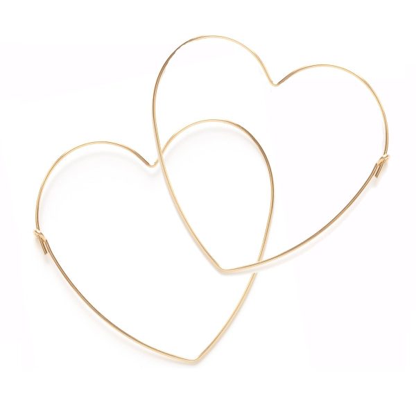 Product Image for  CLEARANCE: Big Heart Hoop Earrings