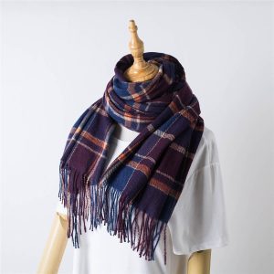Product Image for  CLEARANCE: Purple and Blue Blanket Wrap Scarf