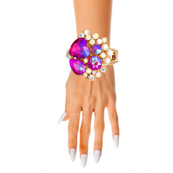 Product Image for  A Full Heart Purple Crystal Cuff