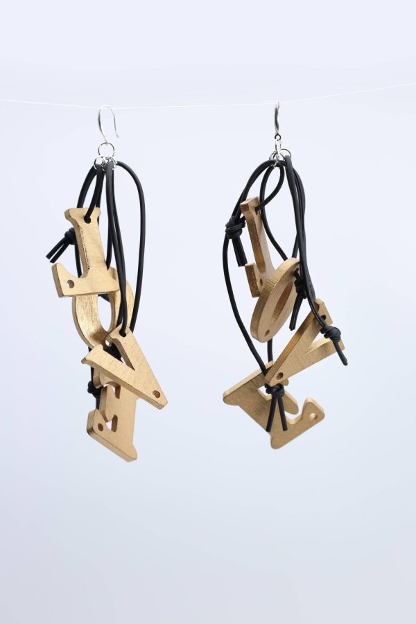 Product Image for  Big LOVE on Leatherette Earrings