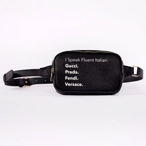 Product Image for  CLEARANCE: Fluent Italian Fanny Pack Black