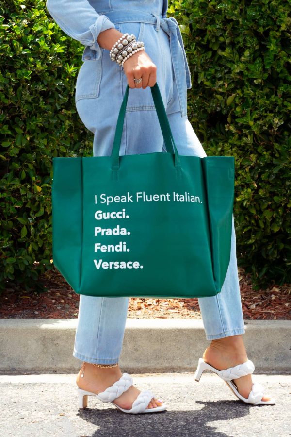 Product Image for  CLEARANCE: Emerald Never Ending Tote – Fluent Italian