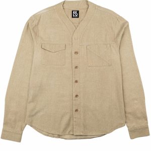 Product Image for Herman V Neck Button Up Shirt: Beige