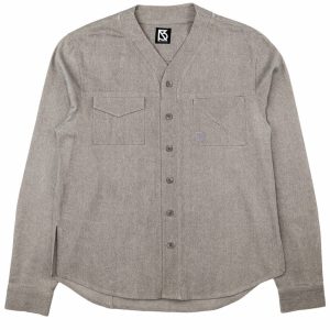 Product Image for Herman V Neck Button Up Shirt: Gray