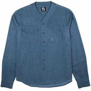 Product Image for Herman V Neck Button Up Shirt: Royal Blue