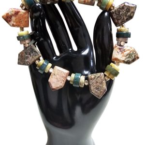 Product Image for  UNISEX BRACELET WITH UNIQUE LEOPARD & FANCY JASPER BEADS