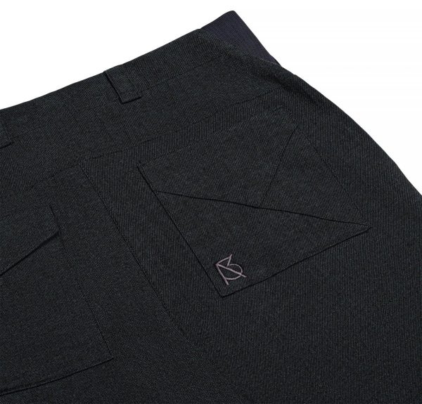 Product Image for  Charles Regular-Fit Cropped Trousers: Black/Green