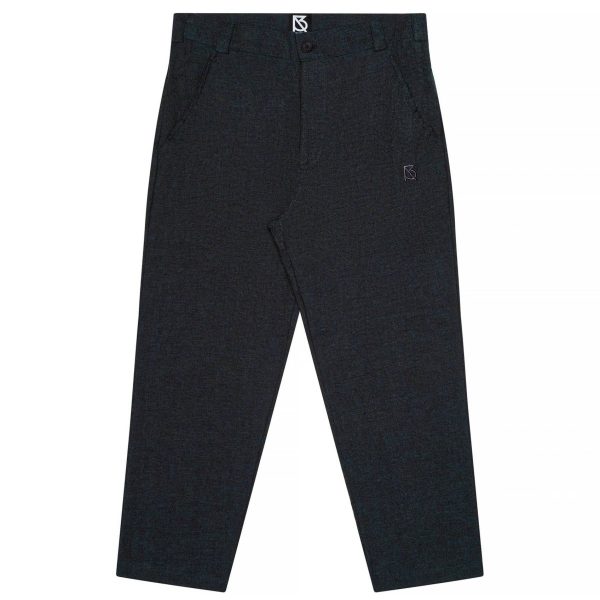 Product Image for  Charles Regular-Fit Cropped Trousers: Black/Green