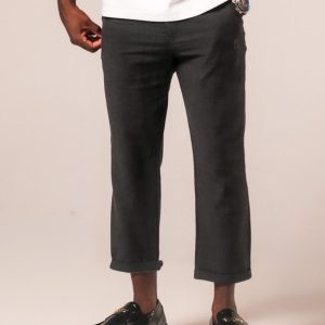 Product Image for Charles Regular-Fit Cropped Trousers: Green/Black
