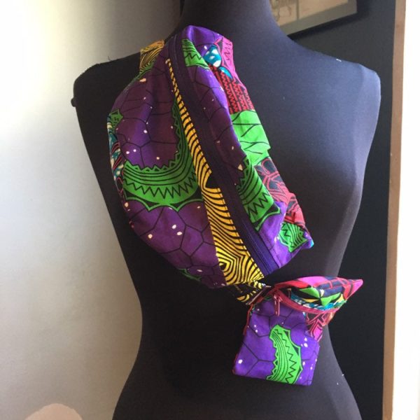 Product Image for  Lovely ’Oremeji’ Multi prints Ankara fanny pack, fanny pack, Ethnic fabrics, 100% cotton, Ankara fanny pack