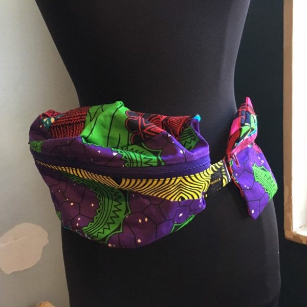 Product Image for  Lovely ’Oremeji’ Multi prints Ankara fanny pack, fanny pack, Ethnic fabrics, 100% cotton, Ankara fanny pack