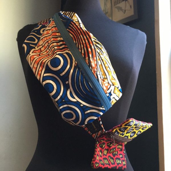 Product Image for  Lovely ’Oremeji’Multi prints Ankara fanny pack, fanny pack, Ethnic fabrics, 100% cotton, Ankara fanny pack