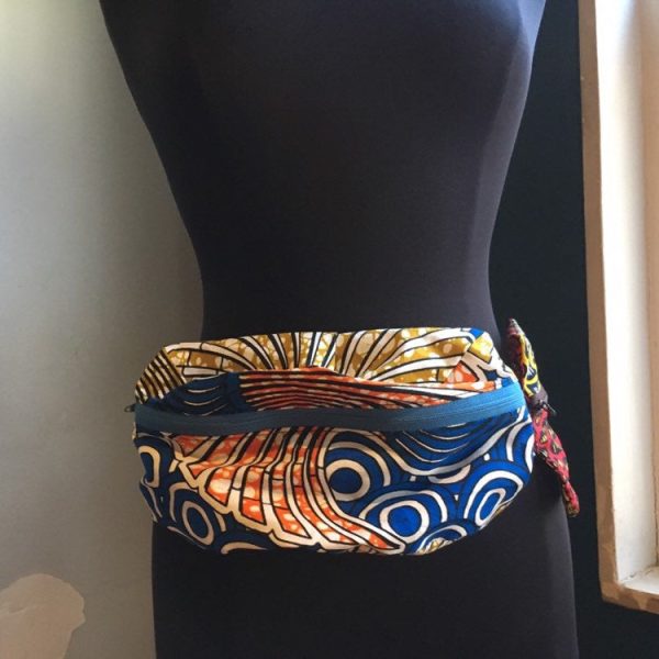 Product Image for  Lovely ’Oremeji’Multi prints Ankara fanny pack, fanny pack, Ethnic fabrics, 100% cotton, Ankara fanny pack