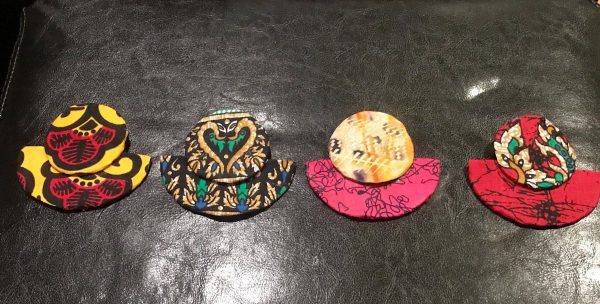 Product Image for  Stunning clip on Batik/Ankara/Adire Moonha earrings. 100% cotton, Clip on earrings