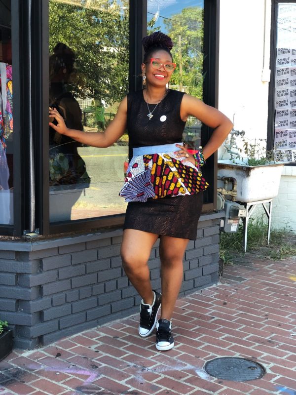 Product Image for  Sam Ankara/Batik patches peplum belt, 100% Cotton, Ankara print, Adire fabric