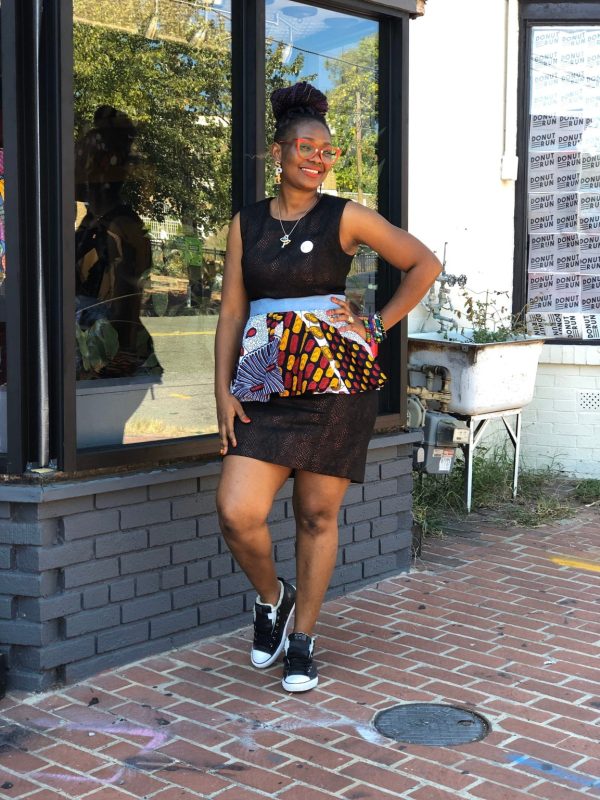 Product Image for  Sam Ankara/Batik patches peplum belt, 100% Cotton, Ankara print, Adire fabric