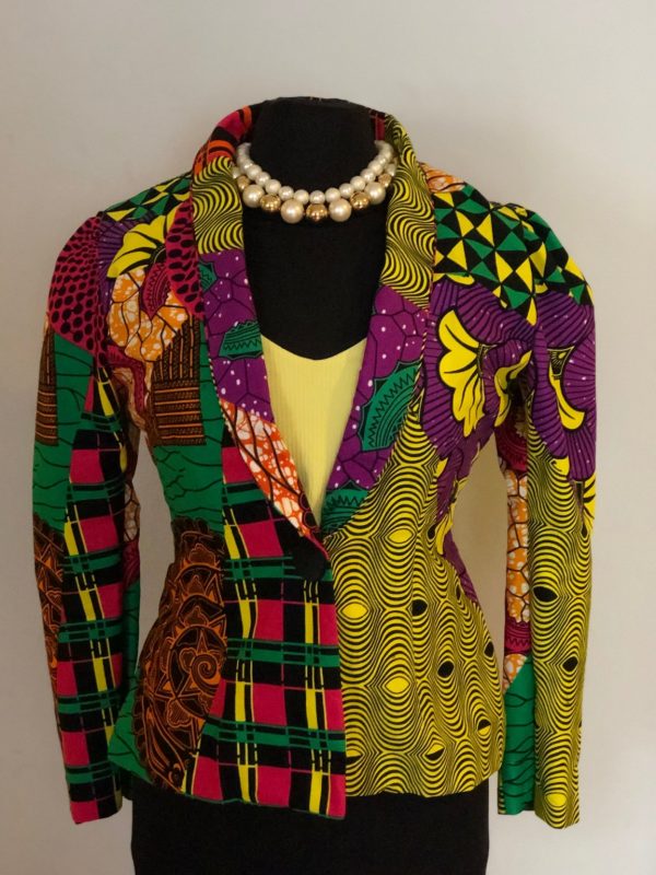 Product Image for  Tannia Blazer, Ankara print, African fabric, 100% Cotton