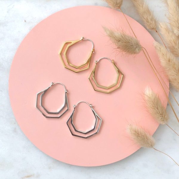 Product Image for  GOLD HERA HOOPS