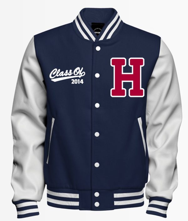 Product Image for  Howard Letterman Wool Jacket with Leather Sleeves – Class of 2014