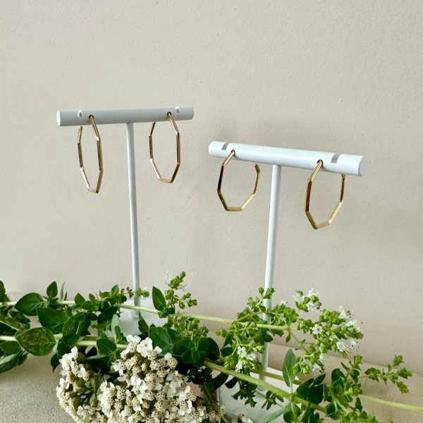 Product Image for  GOLD GEO HOOPS | LARGE