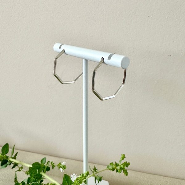 Product Image for  SILVER GEO HOOPS | SMALL