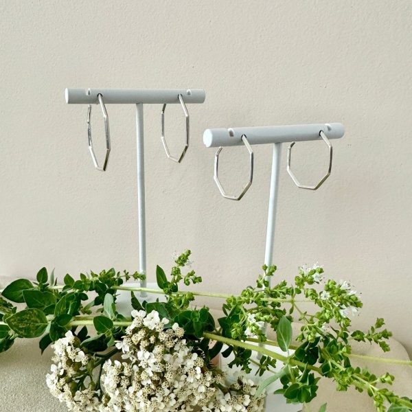 Product Image for  SILVER GEO HOOPS | SMALL