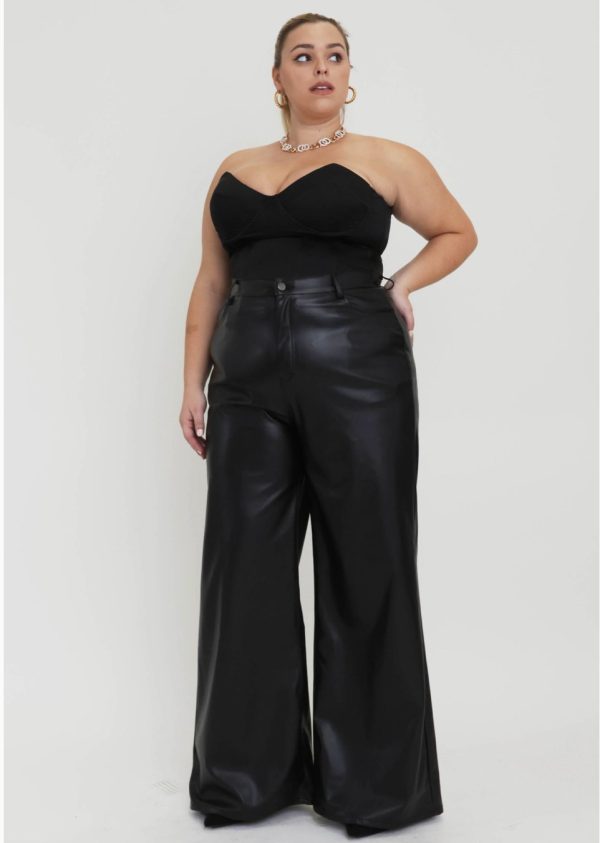 Product Image for  Candy Coated Black Leather Pants
