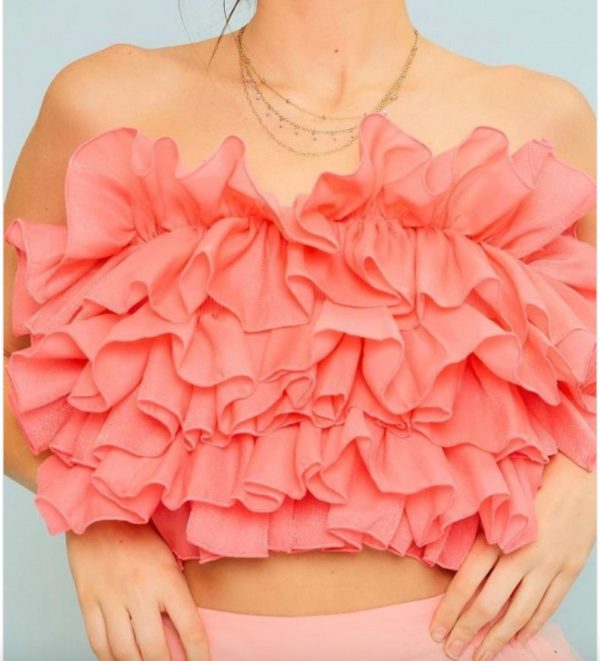 Product Image for  Ruffle My Feathers Tube Top