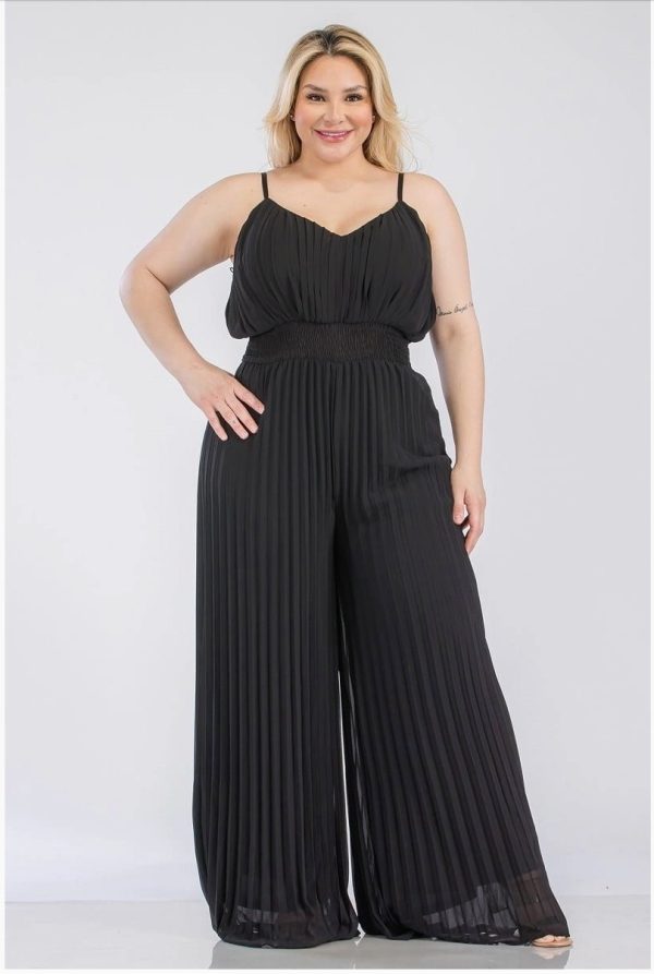 Product Image for  Ace of Spade Jumpsuit (Pleated, plus sized black Jumpsuit)