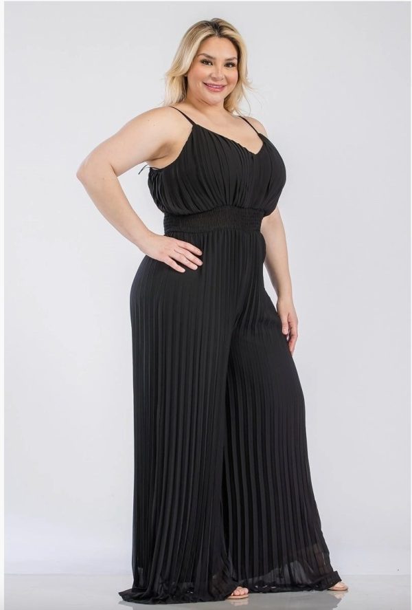 Product Image for  Ace of Spade Jumpsuit (Pleated, plus sized black Jumpsuit)
