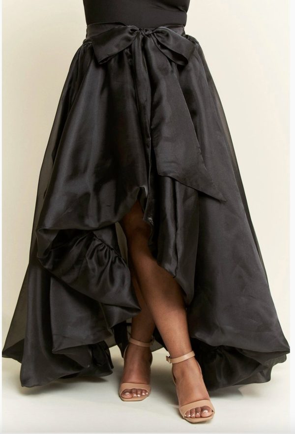 Product Image for  Black Swann Skirt (Hi-Low Plus Sized Skirt)