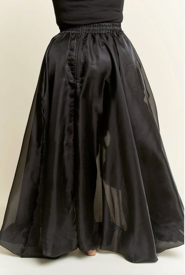 Product Image for  Black Swann Skirt (Hi-Low Plus Sized Skirt)