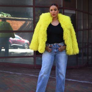 Product Image for  Glow Getter Faux Fur Coat