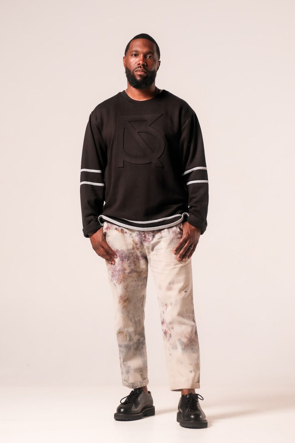 Product Image for Douglas Embossed Sweatshirt: Black