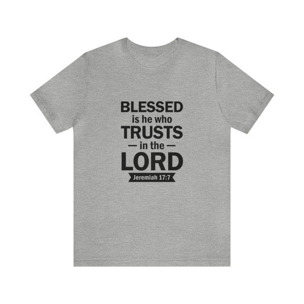 Product Image for  Blessed Men’s Jersey Short Sleeve Tee (Multiple Colors Black Lettering)