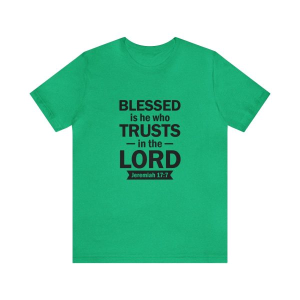 Product Image for  Blessed Men’s Jersey Short Sleeve Tee (Multiple Colors Black Lettering)