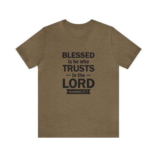 Product Image for  Blessed Men’s Jersey Short Sleeve Tee (Multiple Colors Black Lettering)