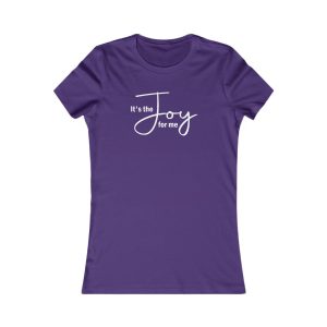 Product Image for  Joy for Me Women’s Fitted Tee (White Lettering)
