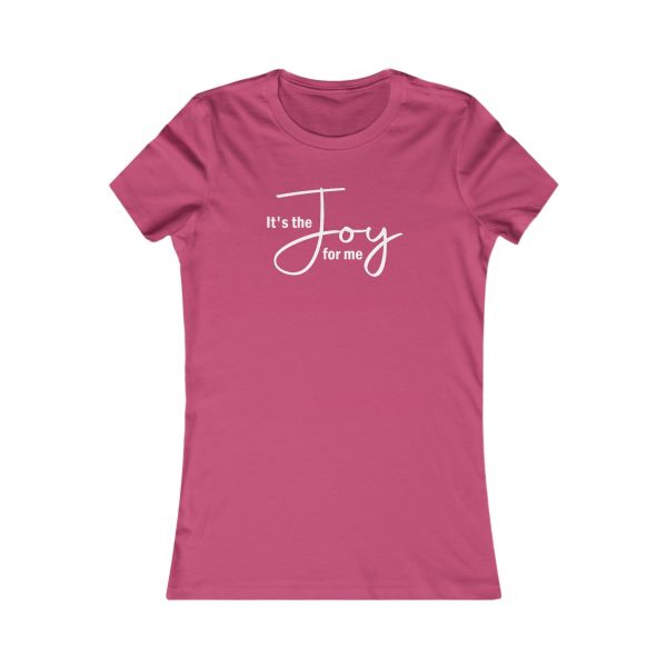 Product Image for  Joy for Me Women’s Fitted Tee (White Lettering)
