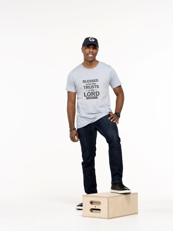 Product Image for  Blessed Men’s Jersey Short Sleeve Tee (Multiple Colors Black Lettering)