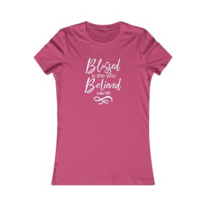 Product Image for  Blessed Women’s Fitted Tee (Multiple Colors White Lettering)
