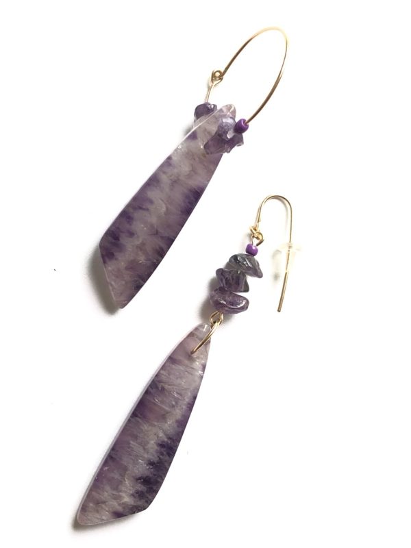 Product Image for  truth matters amethyst earrings